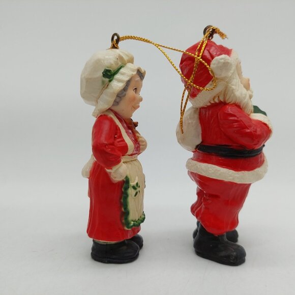 Holiday Memories Santa and Mrs. Claus Collector Ornaments Original Box - Picture 2 of 6